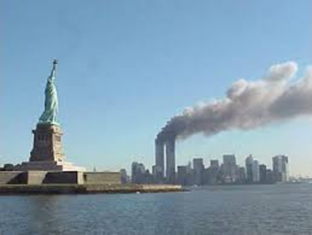 Terrorists Attack the World Trade Center and Pentagon.