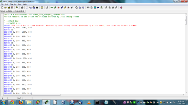 I actually programmed the song.