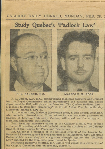 Quebec's Padlock Law