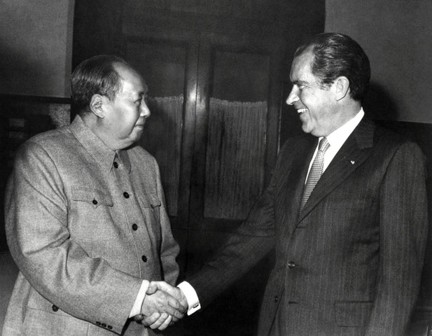 President Nixon visits China