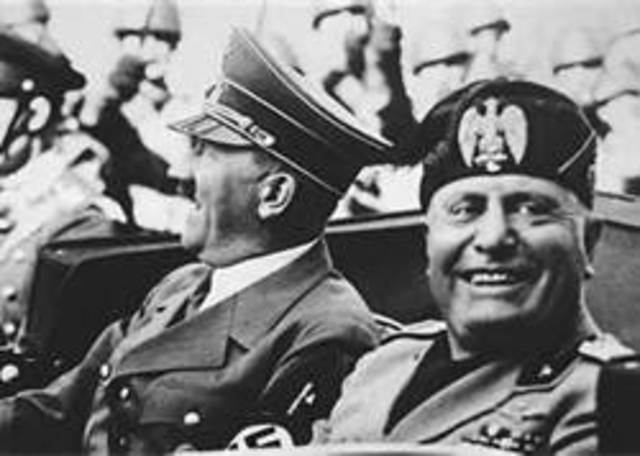 Hitler & Mussolini form the Rome-Berlin Axis