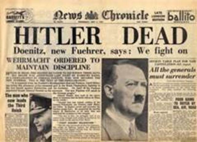 Allied forces advance on Berlin, Germany surrenders