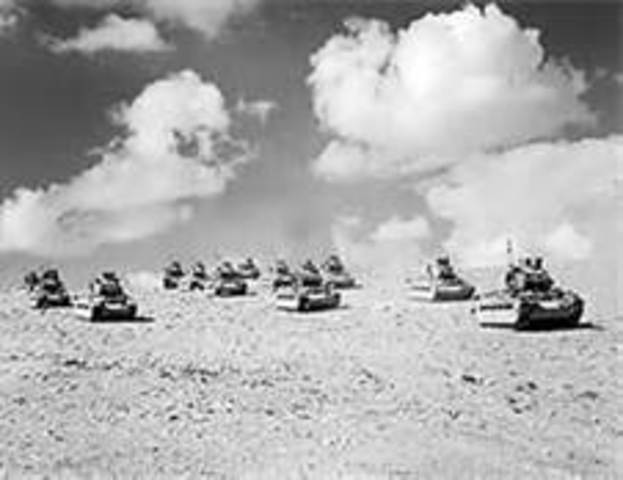 British forces stop the German advance at El Alamein