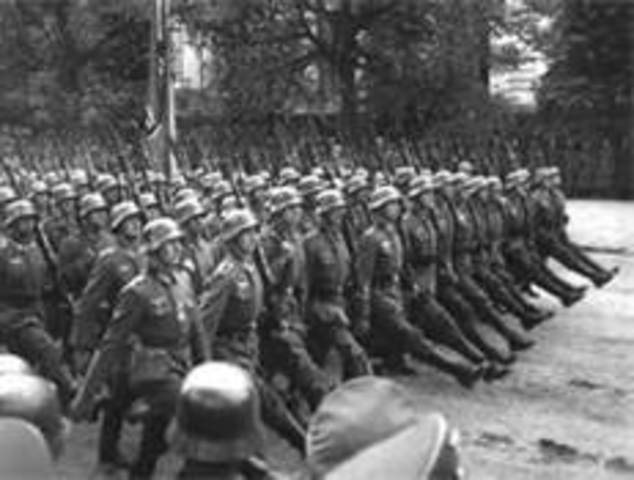 Germany invades Poland - blitzkrieg (start of WWII)