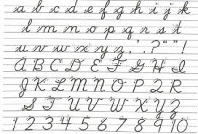 Learned Cursive Writing