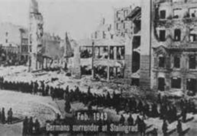 German forces surrender at Stalingrad
