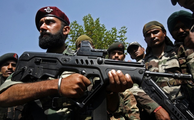 Indian Troops Return Home