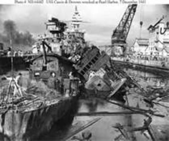 Japanese forces Attack Pearl Harbor
