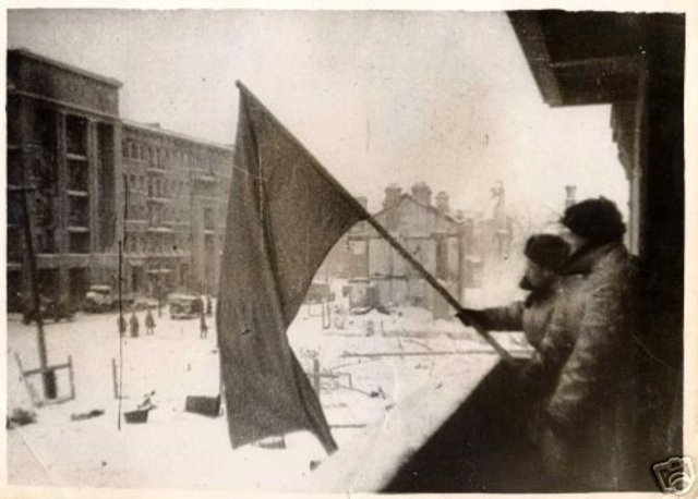 German forces surrender at Stalingrad