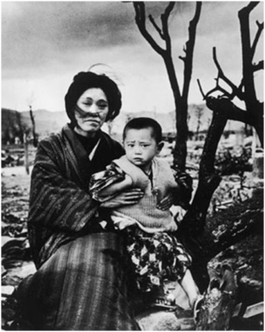 Atomic bombs dropped on Hiroshima & Nagasaki