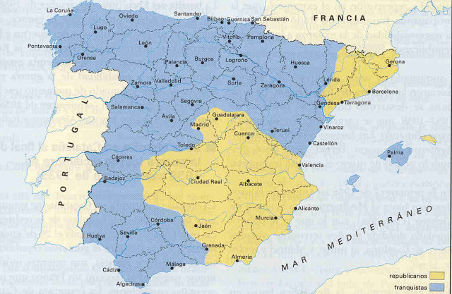 Divisió territori republicà