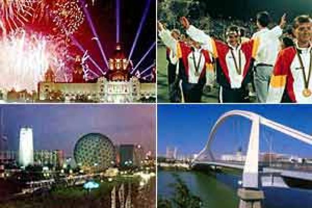 España es el país anfitrión de las Olimpiadas [Barcelona], La Exposición Universal [Sevilla], y la Capital Cultural de Europa [Madrid], con las celebraciones del quinto centenario del descubrimiento de América