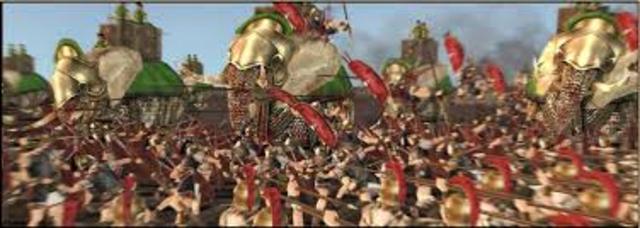 Starts Pyrrhus War 282 BC