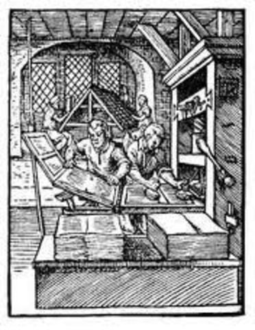 Johannes Gutenberg invented the printing press