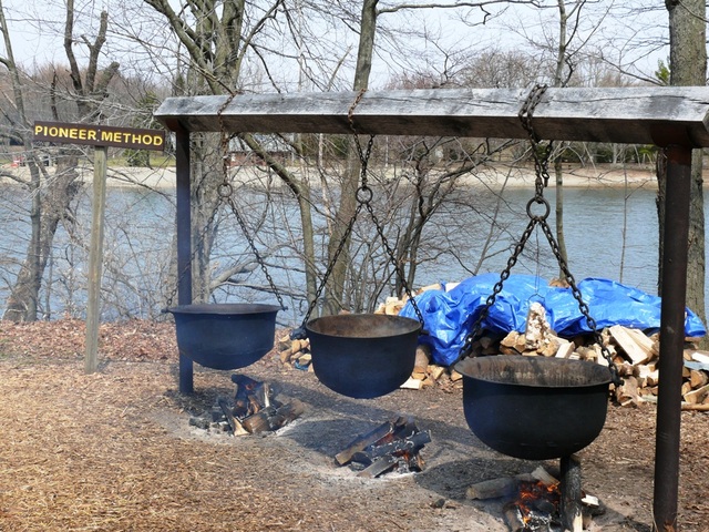 I started my community hours at the Springwater Maple Syrup Festival