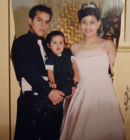 con mis hermanos en mi fiesta