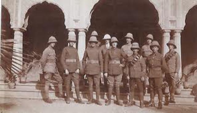 Indians return from WWl