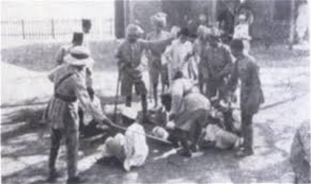 First Time Gandhi is Beaten Up