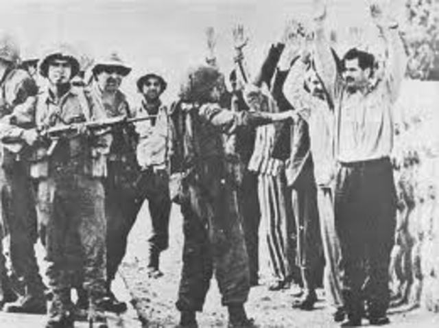 Israel and Arab Forces Battle