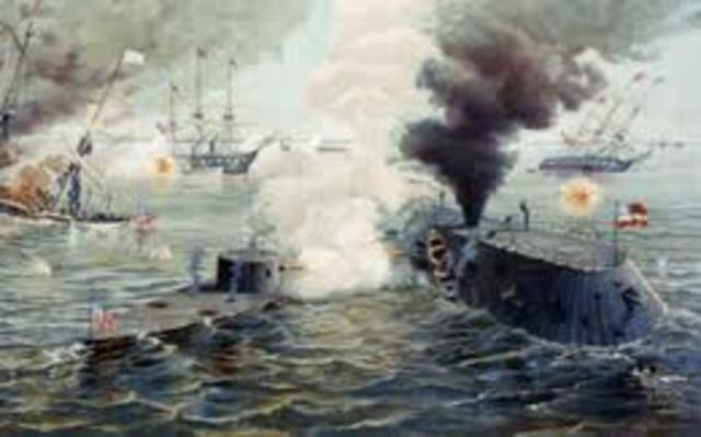 Monitor vs. Virginia naval battle
