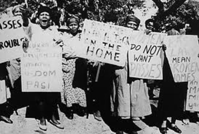 Women's March against the Pass Law