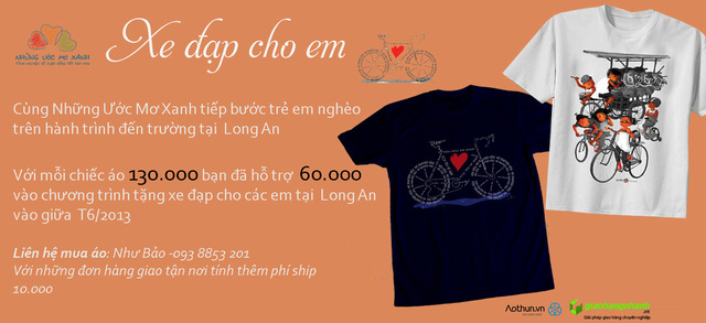 Chạy Ads cho chương trình từ thiện tặng xe đạp cho trẻ em tại Long An