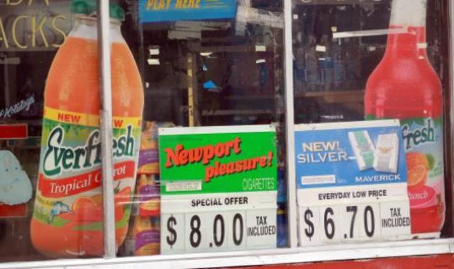 Tobacco Signs in Windows