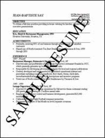 Resume Created