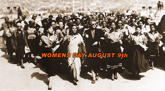 Womans march against the pass law