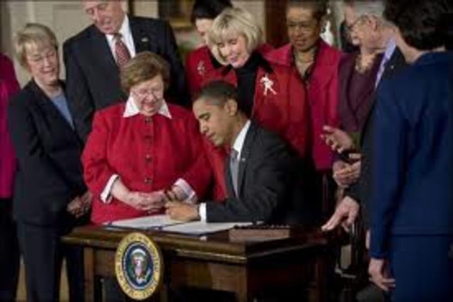 President Obama signed the Lily Ledbetter Fair Pay Restoration Act,