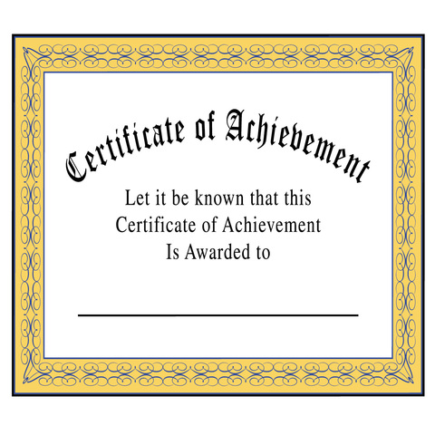 Certificates Earned