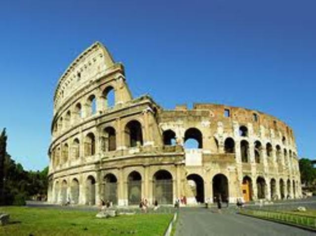 Begin Building Coliseum 75 AD