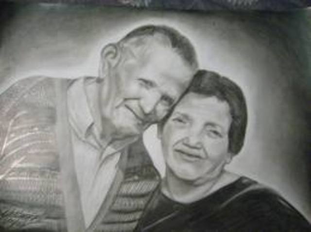 Sus padres, su apoyo.