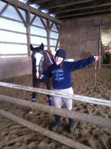 Jumped 3ft oxer for the first time