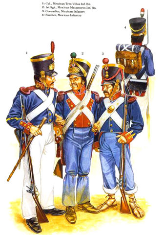 March of the Mexican Army
