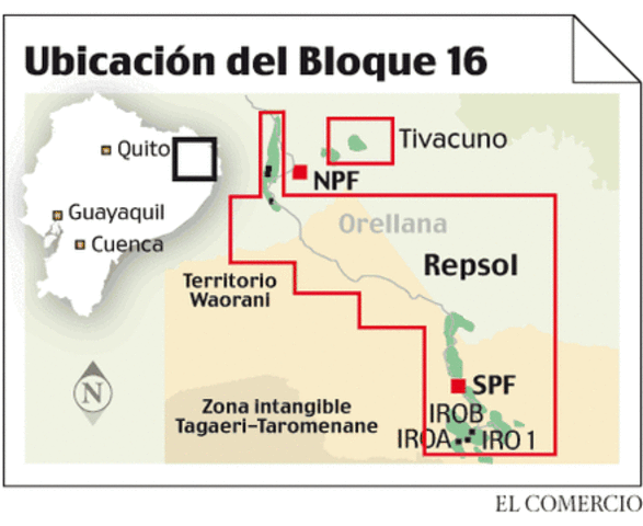 Explotación petrolera en el Yasuní