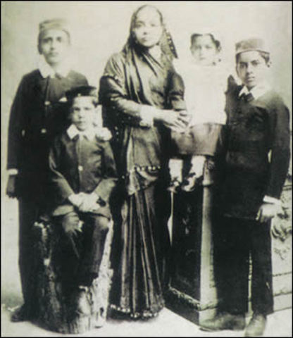 Gandhi's family is reunited