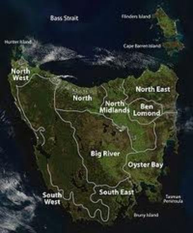 Tasmania founded and british orded to shoot aborignals