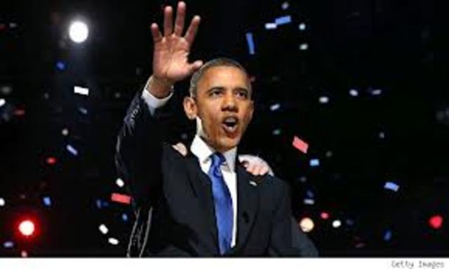 Obama wins the election