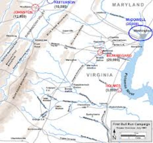 1st Battle of Bull Run (or you may see if called Manassas)