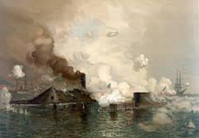 Monitor vs. Virginia naval battle