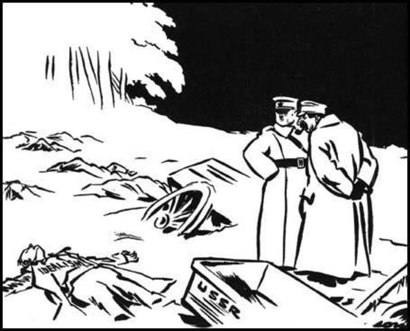 Stalin attacks Finland