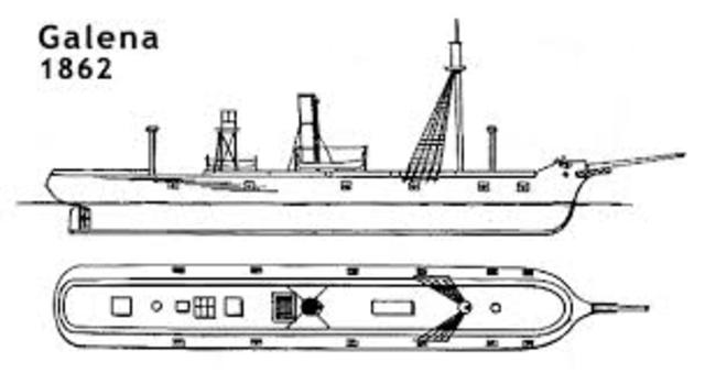 Building of U.S.S. Galena