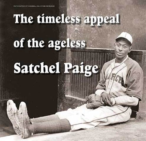Satchel paige anounced his age