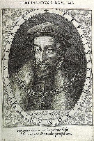 Suddivisione domini asburgici dopo Carlo V a Ferdinando I