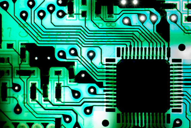 First computer with a chip