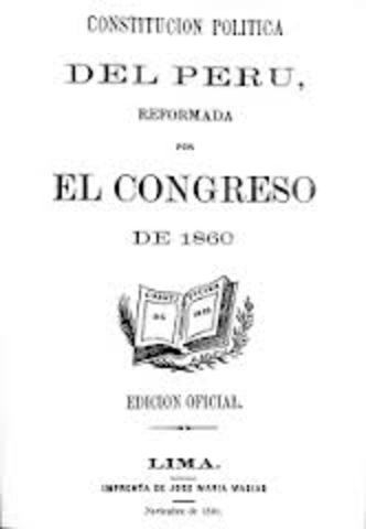 CONSTITUCIÓN POLÍTICA DEL PERÚ DE 1860