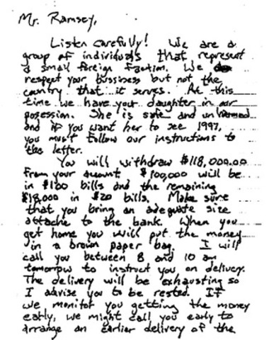 John and Patsy Ramsey hire handwriting analysts