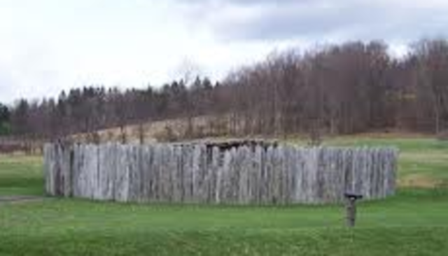 Fort Necessity (British) falls to the French - marks beginning of French and Indian War.