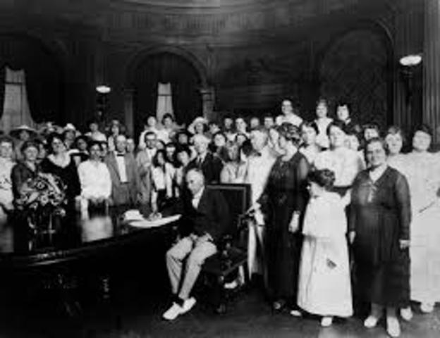 Women are Granted the Right to Vote